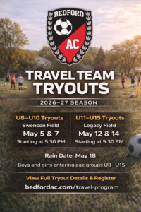 Travel Team Tryouts 2026-2027 Image Announcement