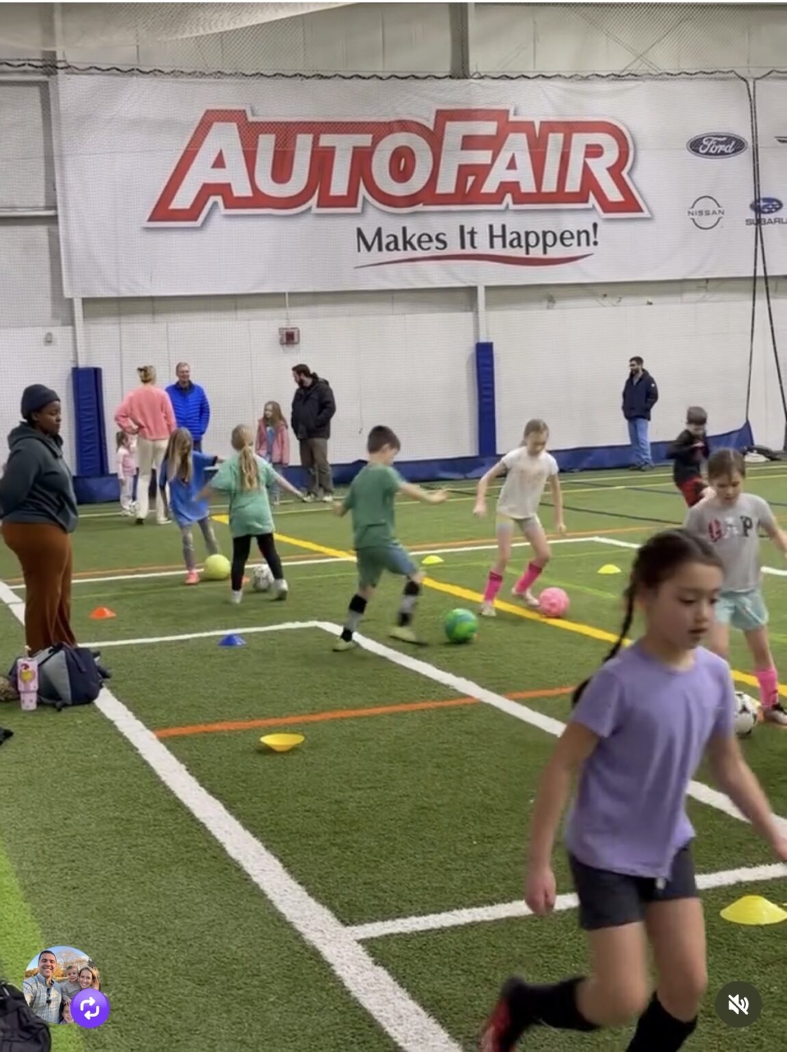 Winter Training on the indoor turf at the NH Sportsplex