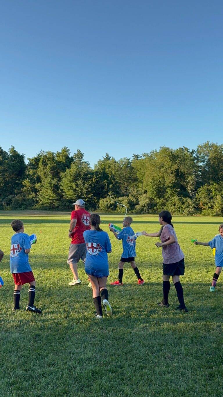 Campers enjoying end-of-week water games
